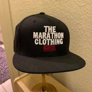Black Marathon Clothing Snap Back